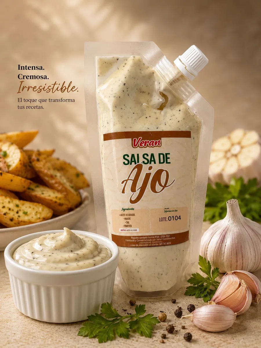 Salsa de ajo 200 gr