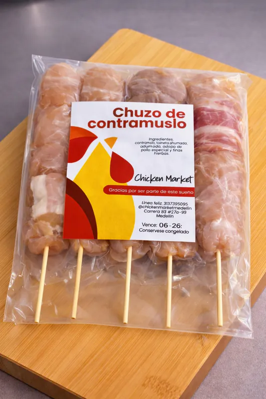 Chuzo de contramuslo con tocineta (5 unidades) image 2